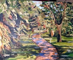 Nagybánya Painter, Perlrott-Csaba: Shadowy Avenue