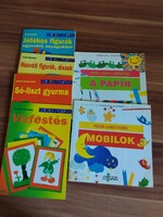 Egyben 6 db hobbikönyv, Színes ötletek sorozat 4 db, Szorgos kezek-kis mesterek 2 db