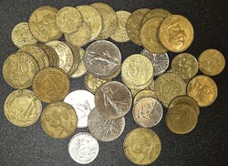 Franciaország vegyes érme, lot 43 db