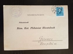 D210687 Miskolc-Alsóvárosi Római Katolikus Plébánia –házassági értesítő Girincs–Balogh Erzsébet 1934