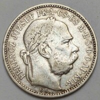 FJ ezüst 1korona 1896 KB