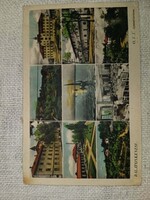 Retro, többképes (ún. „többlepkes”) balatoni képeslap, amely a balatonkenesei  1930-40
