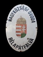 Zománctábla -Bélapátfalva