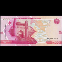 Üzbegisztán 2000 Som 2021 P-W87 UNC