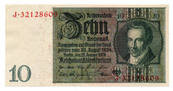 Weimari Köztársaság 10 Márka Bankjegy 1929 Berlin P180 EF