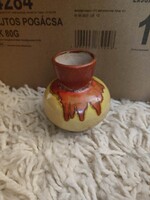 Monogrammal ellátott kerámia váza /  köcsög