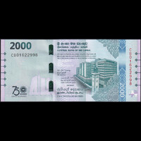 Sri Lanka 2000 Rupees 2025 P-W131 emlékbankjegy UNC