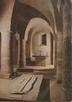 Retró képeslap -  Tihany, Altemplom, I. Endre (1060)  Árpád-házi király sírja