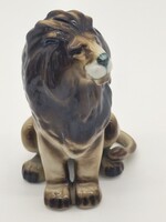 Makulátlan állapotú, Zsolnay oroszlán porcelán figura