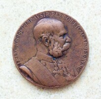 1898 Ferenc József Signum Memoriae Emlékérem Kitüntetés Katonák számára.
