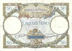 50 frank francs 1931.01.02. Franciaország Ritka