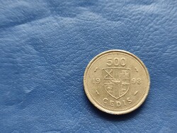 GHANA / GHÁNA 500 CEDI 1998 DOB! RITKA!