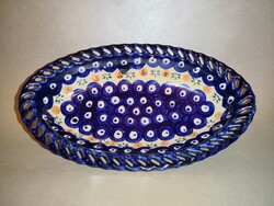 Janusz Jakubowski Hollóházi ceramic serving oval dish