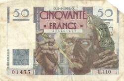 50 frank francs 1948.04.08. Franciaország