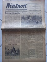 Népsport 1954. november 5. Labdarúgó NB I Bp. Honvéd Kocsis Puskás korszaka
