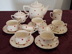 Granite Red Dot Tea Set with Mug