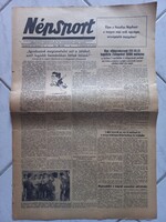 Népsport 1954. október 24. Aranycsapat Puskás – Magyarország–Csehszlovákia