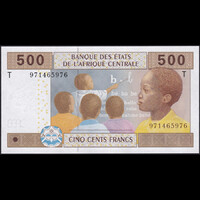 Közép-afrikai államok (Kongó) 500 Francs 2002 P-106Td UNC