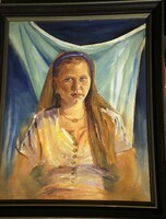 (K) Mattioni Eszter (1902-1993) : Lányportré