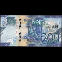 Kenya 200 Shillings 2019 P-W54 UNC