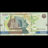 Üzbegisztán 5000 Som 2021 P-W88 UNC