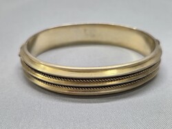 Antik aranyozott ezüst karperec, karreif 15,86g