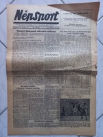 Népsport 1954. október 21. Aranycsapat Puskás Kocsis – A-válogatott 14:0