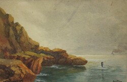 (K) György Szveteney baron (1871-1952): Rocky seashore