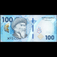 Kirgizisztán 100 Som 2023 P-W36 UNC