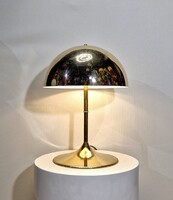 Mid century modern, Panton stílusú fém asztali lámpa