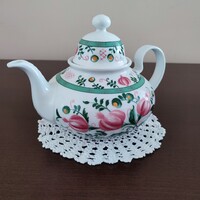 Antik/Vintage Nyugat-Német Seltmann Weiden „Patricia” porcelán teáskanna – Ritka gránátalma minta