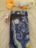 Művészet a zsebedben: Van Gogh "Csillagos éj"  dombornyomott pénztárca!