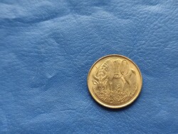 ETIÓPIA 10 CENT 1969 (1977) OROSZLÁN! ANTILOP! RITKA!