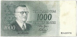 1000 márka markkaa 1955 Finnország