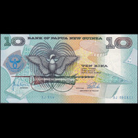 Pápua Új-Guinea 10 Kina 1998 P-17 emlékbankjegy UNC