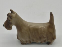 Zsolnay skót terrier porcelán kutya figura