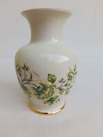 Hollóházi porcelán váza 15cm Magyar Autóklub logós belül - ritka reklám váza - 37