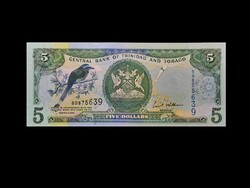 TRINIDAD ÉS TOBAGO – 5 DOLLÁR – 2006 - UNC
