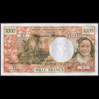 Új-Hebridák 1000 Francs 1980 P-20c UNC