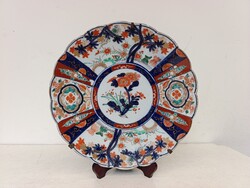 Antik imari kézzel festett Japán kínai porcelán nagy méretű tál tányér Ázsia akasztójával 354 7420