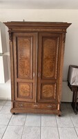Antique Biedermeier-style two-door wardrobe