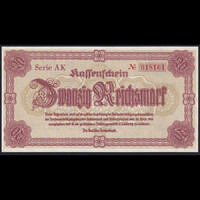 Németország 20 Reichsmark 1945 P-187 UNC