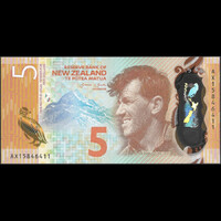 Új-Zéland 5 Dollars 2015 P-191 Polymer UNC