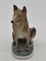 Zsolnay  Őry.F. Németjuhász porcelán figura