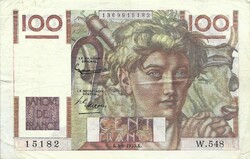 100 frank francs 1953.06.04. Franciaország