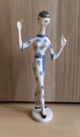 Ritka festéssel retro Kőbányai Porcelángyár figura