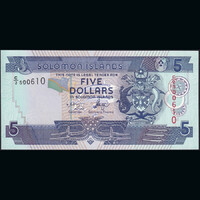 Salamon-szigetek 5 Dollars 2004 P-26 (1) UNC