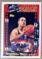 Mahmoud Abdul-Rauf Topps Highlight 1992-1993 NBA Basketball Card