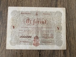 5 Forint 1848 F+ Barna