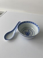 Kínai porcelán rizses tálka
